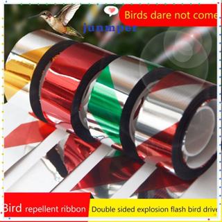 JUNMPER 50M/100M เทปกันนก, ริบบิ้นไล่นกอเนกประสงค์สะท้อนแสงส…