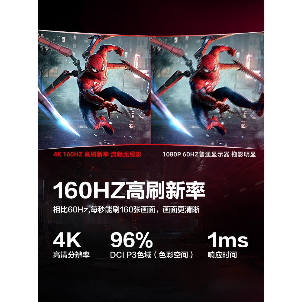 Asus/ROG 32 นิ้ว XG32UQ 4K 144hz FAST IPS HDMI2.1 จอแสดงผล 160Hz