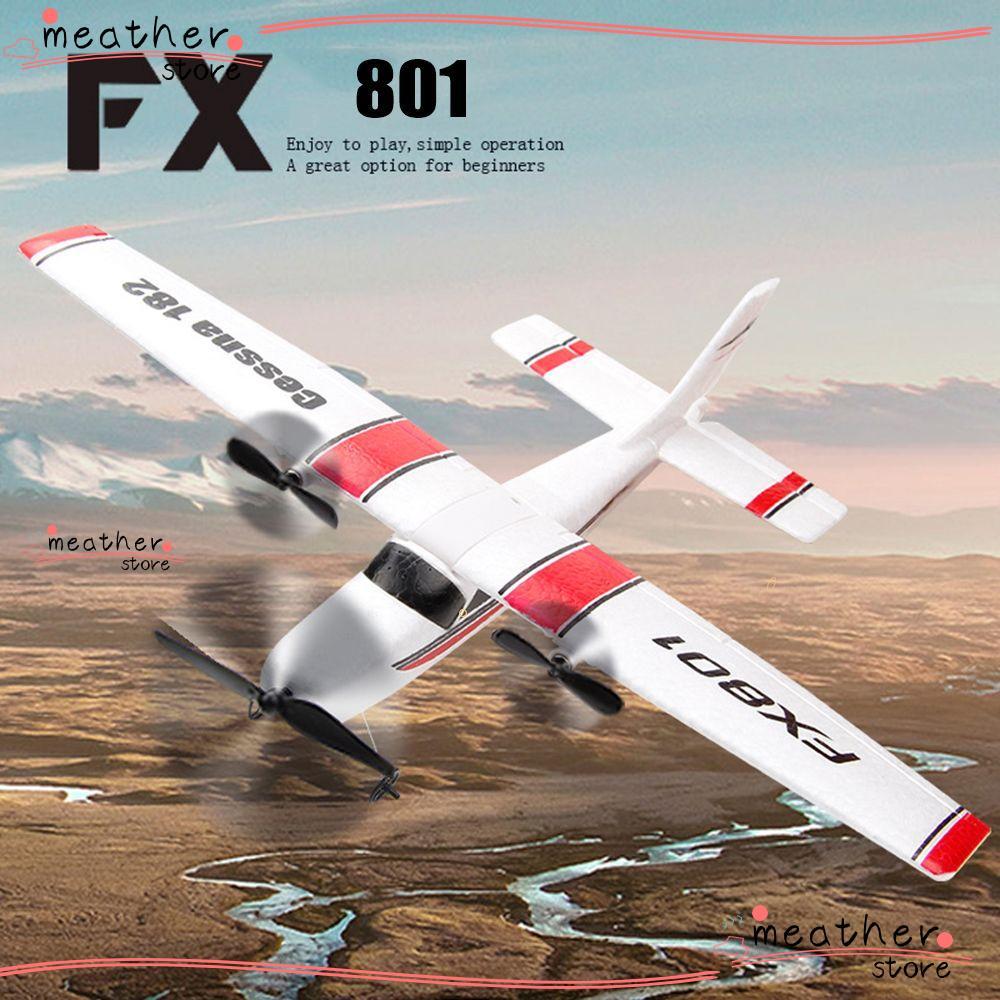 MEATHERSTORE สําหรับ Cessna 182 FX801 รีโมทคอนโทรลเครื่องบิน FX801 EPP โฟม 2.4G Controller สําหรับ C