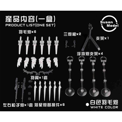 Pre-Order Plain Heart รุ่น RG HG 1/144 Snow White Cannon Snow White Feather WING Flying WING SU016