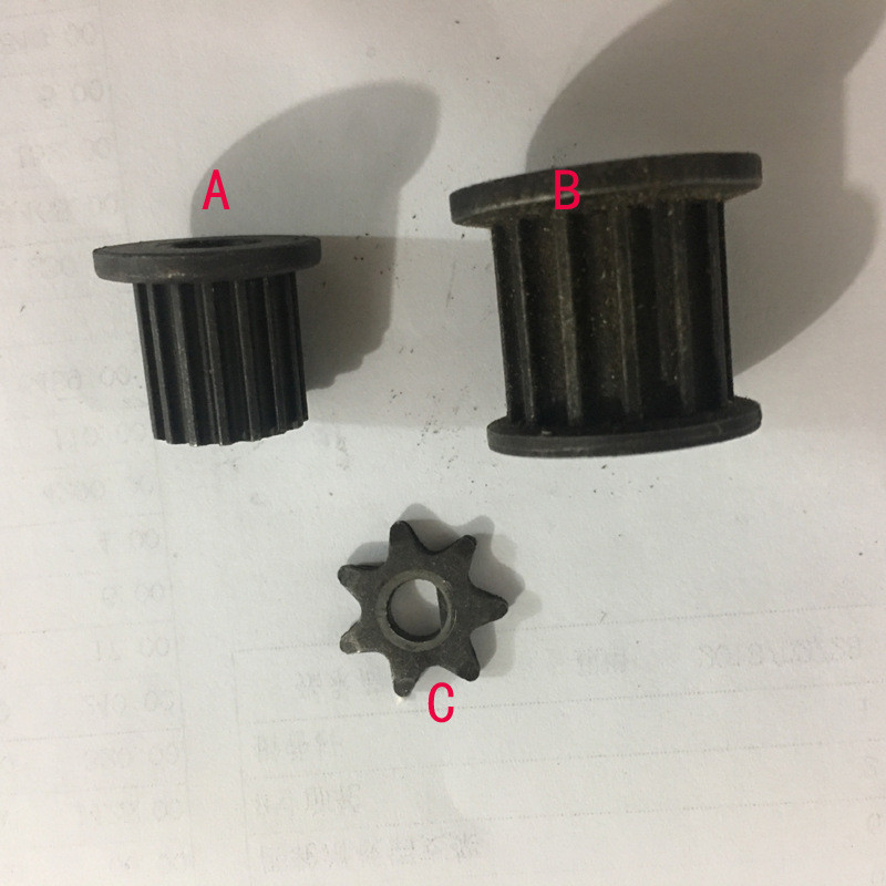 Synchronous Pulley Dolphin ยานพาหนะไฟฟ้ามอเตอร์ล้อ 5M3M เกียร์มอเตอร์ AFEN