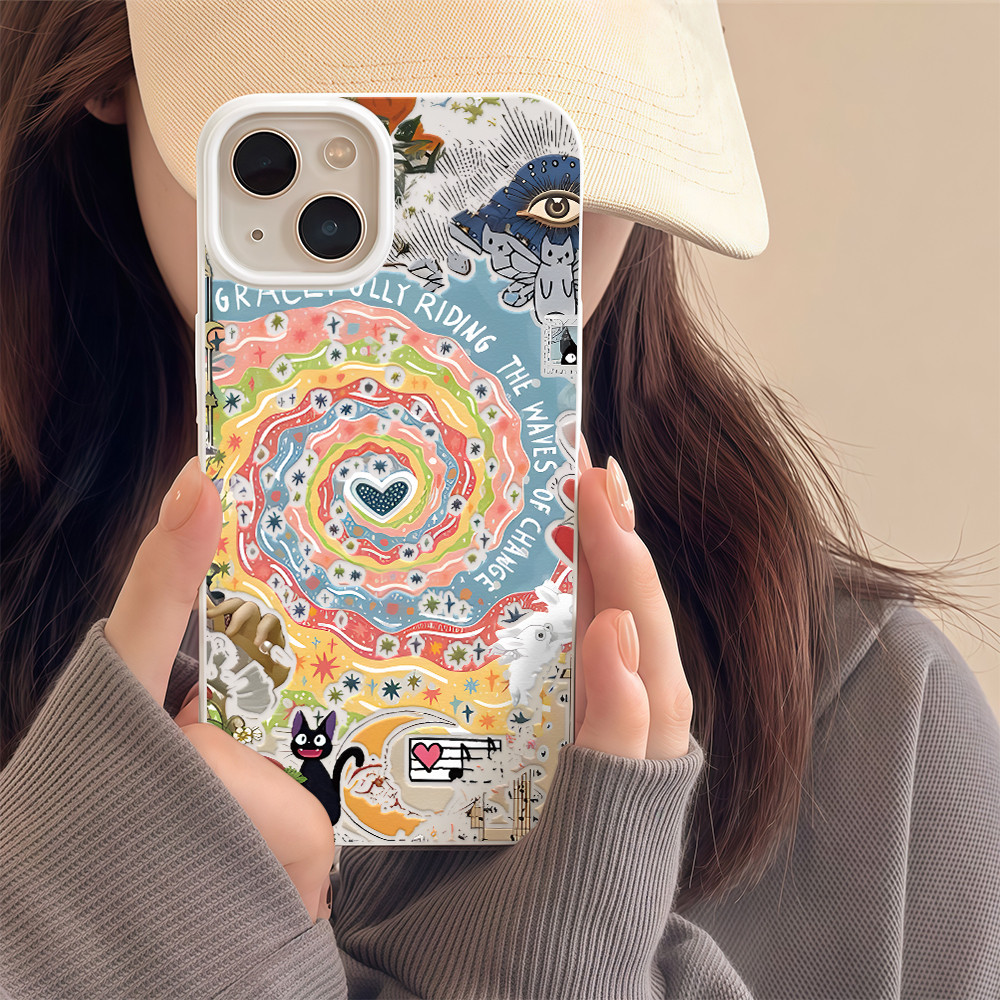 เคสโทรศัพท์มือถือ น่ารัก การ์ตูน โชคดี เคสวาวเยลลี่แบบนิ่ม For IPhone17 16 15 14 13 11 6 7 8plus Pro Promax GDTPU686