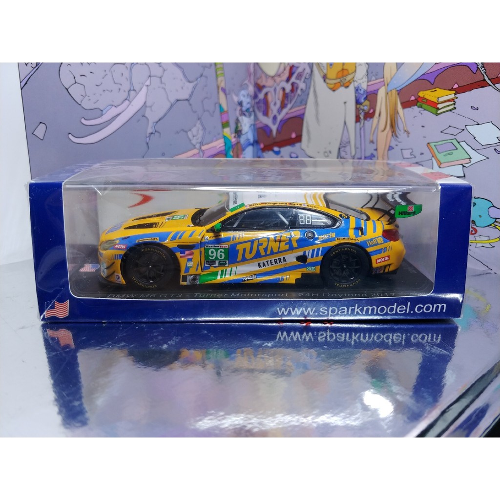Spark BMW M6 GT3 2017 IMSA Turner Motorsport 1/43 Spark BMW M6 GT3 IMSA 2017 24h ของ Dasport