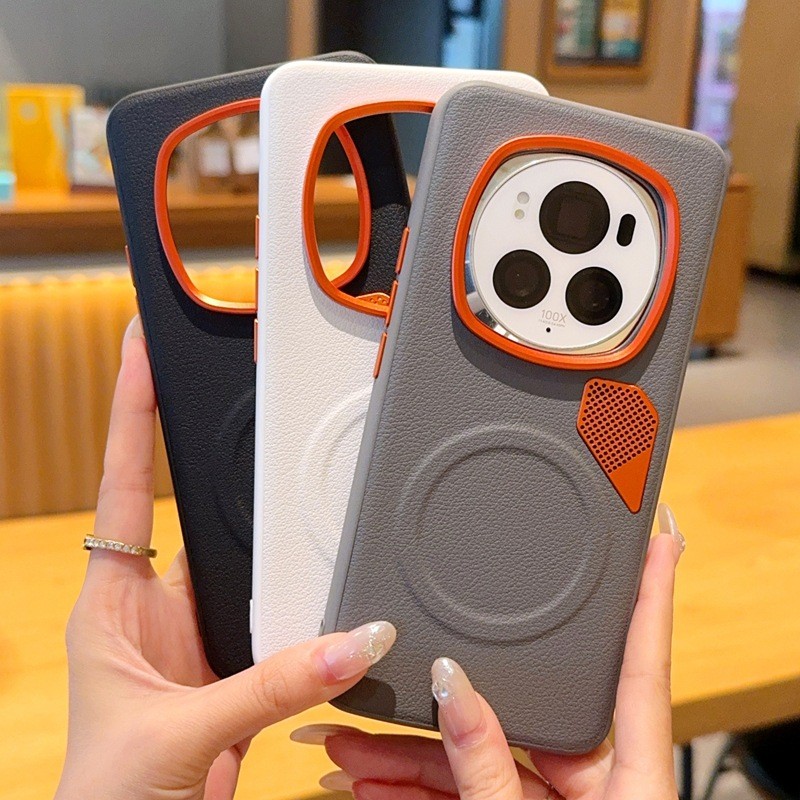 เหมาะสําหรับ Glory magic7 เคสโทรศัพท์ระบายความร้อน Glory magic6Pro เคสแม่เหล็ก Magic 6 Golden Armor 