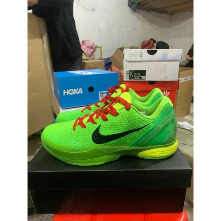 2023ใหม่ราคาที่ดีที่สุด Air Zoom obe 6 Christmas green glow รองเท้าผ้าใบรองเท้าบาสเก็ตบอล 2w7d h9ir 