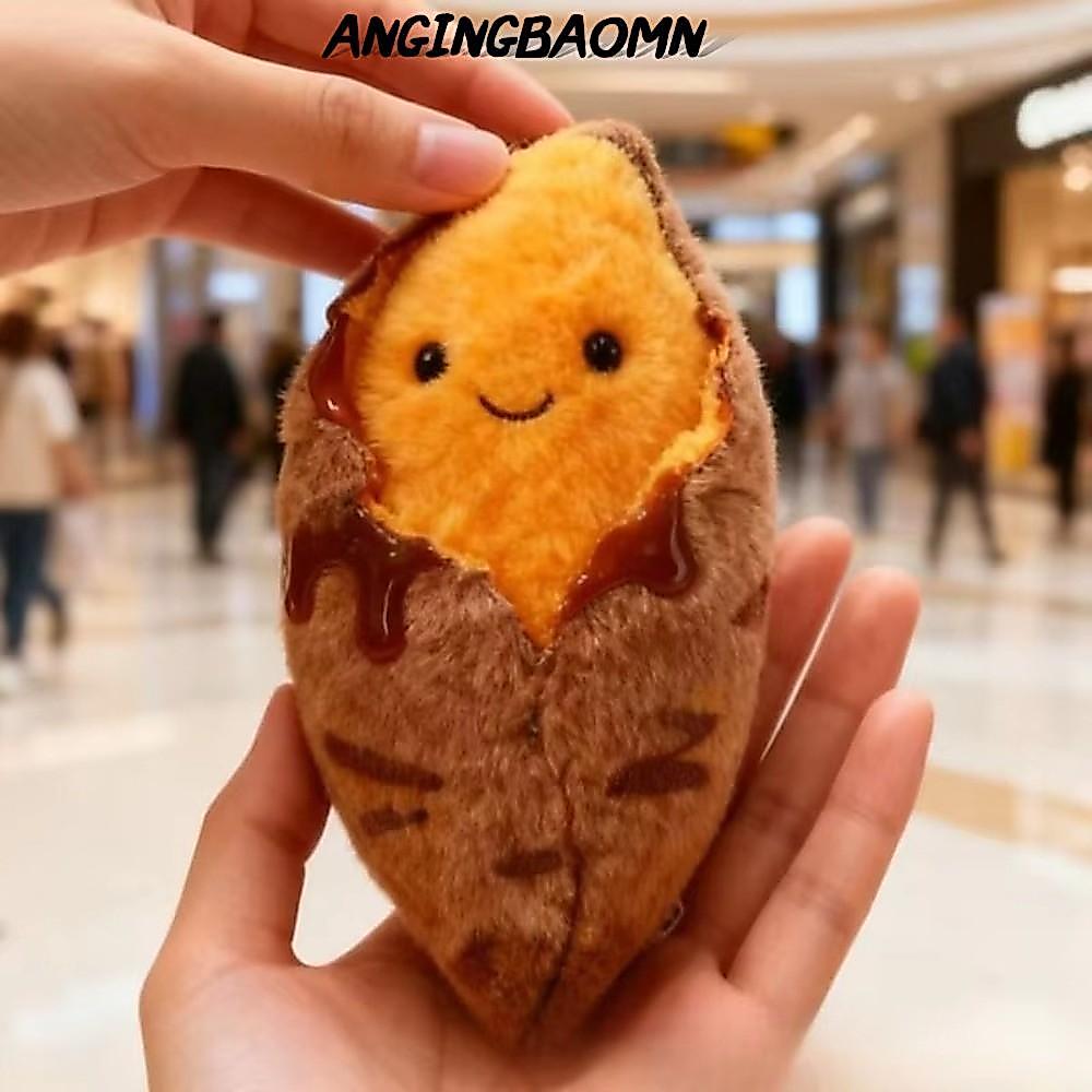 ANGINGBAOMN พวงกุญแจมันเทศอบ, กระเป๋าการ์ตูน Charm I จี้มันเทศอบ, ของเล่นตุ๊กตามันเทศที่ถอดออกได้กระเป๋าจี้ตุ๊กตา