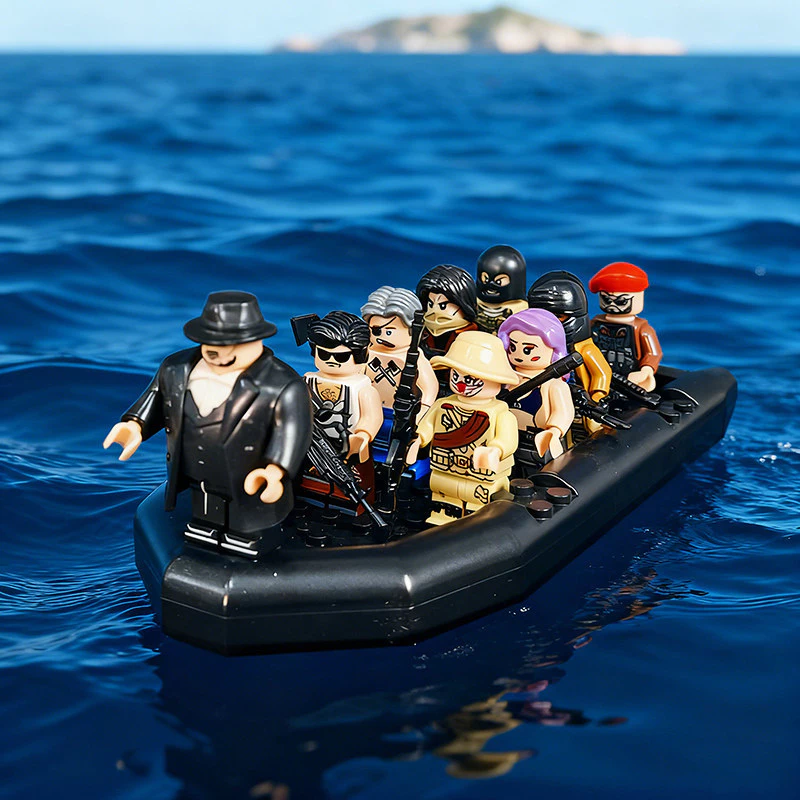 เลโก้กองกำลังพิเศษ Mercenaries ชุด Thugs Building Blocks Minifigures SWAT thumbnail 4