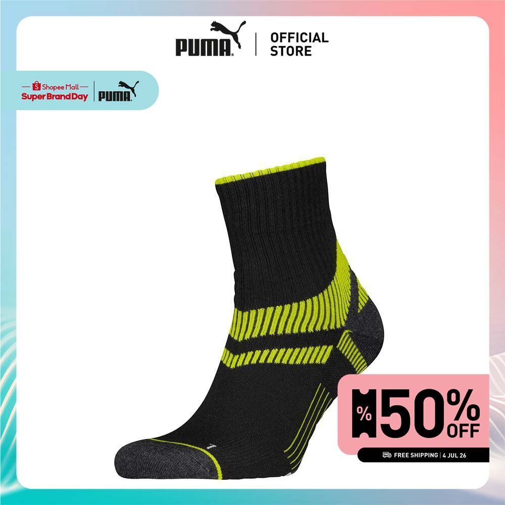 PUMA Various PUMA Unisex Running Quarter Socks (1-Pack) สีดำ - 94777301