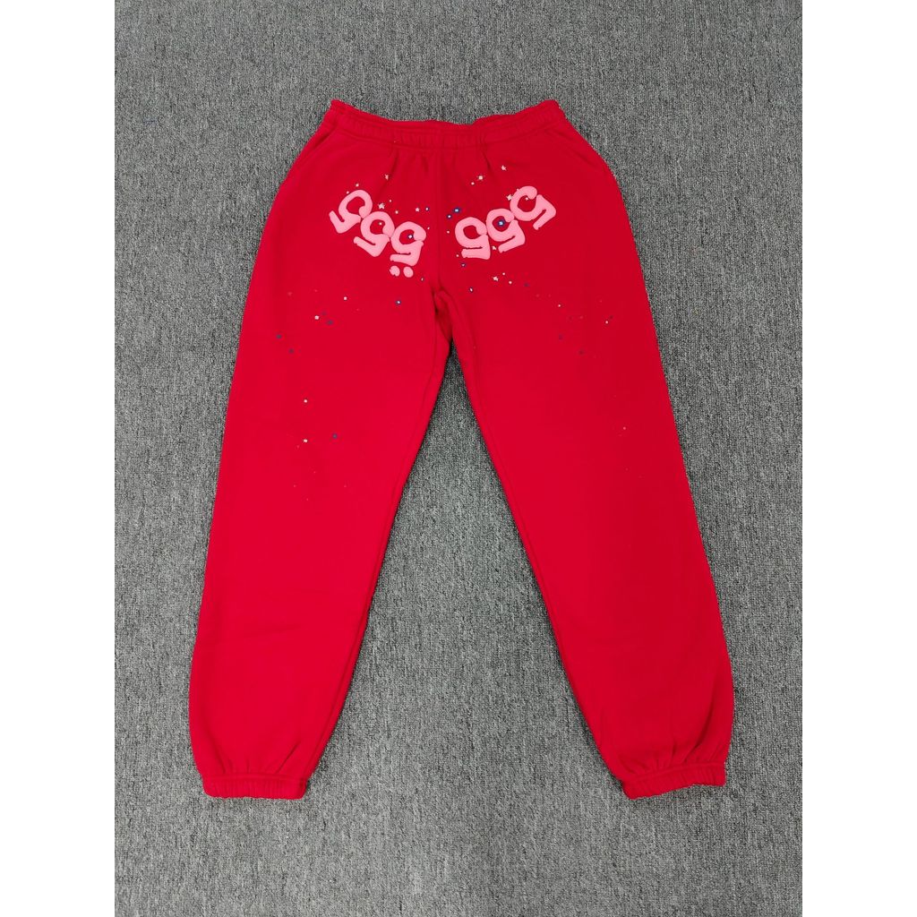 SRHG Sp5der 450G Heavy Fleece Lining Pants Casual Spider Web Sweatpants