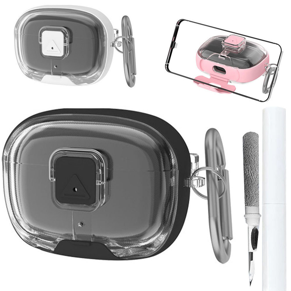 สําหรับ J-BL Vibe Beam/Vibe Beam 2/Vibe 200TWS Case พร้อมชุดทําความสะอาดและพวงกุญแจ, ฝาครอบใสป้องกัน