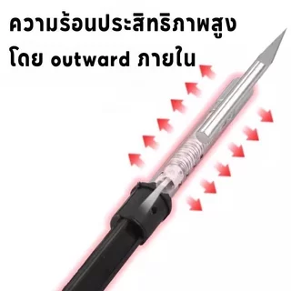 มีดแกะสลักร้อน 3 ใน 1 เครื่องตัดความร้อนไฟฟ้า 60ว ตัดพลาสติกแกะสลัก ทําเอง ปลอดภัย ด้ามจับ