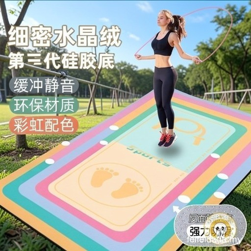 2023 ใหม่ข้ามเชือกเสื่อShock-absorptionเสียง-inulation Matในร่มโยคะฟิตเนสเสื่อ/พรม/rug UJ0S FKBK 4W7