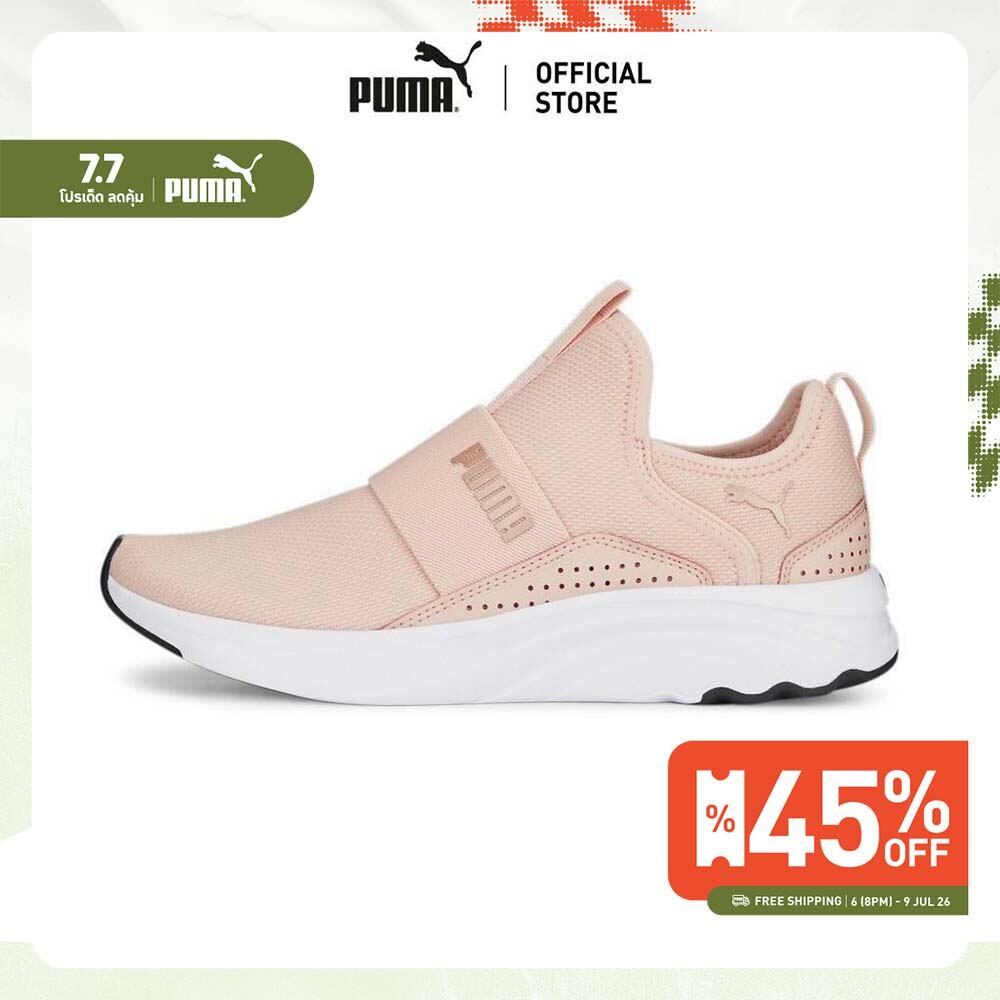 PUMA RUNNING - รองเท้าวิ่งแบบเปิดส้นผู้หญิง Softride Sophia Slip-on สีชมพู - 19516116