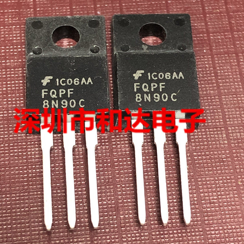 10 ชิ้นใหม่เอี่ยม FQPF8N90C TO-220F 900V 8A