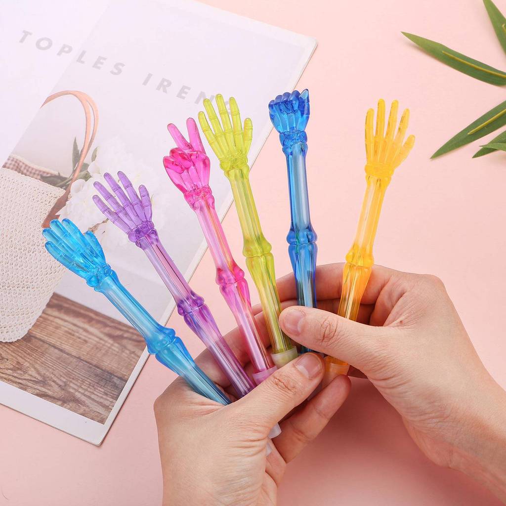 High-End Creative Gesture ปากกาสนุกสีดําปากกาลูกลื่นหินกรรไกรผ้าน้ํามันปากกาเครื่องเขียนนักเรียนรางว