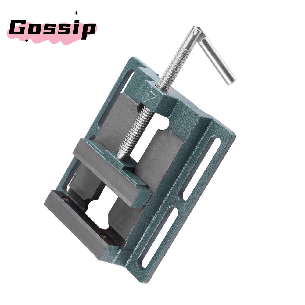 GOSSIP Milling Vice, Multi-Groove Vice Jaw Pads ปุ่มปรับด่วนเจาะกด Vice, Professional Heavy Duty 4 "