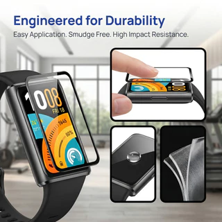 แก้วนิรภัย 9D / ฟิล์มอ่อน for Smartwatch Huawei Band 11/11 Pro /10 9 8 7 NFC อุปกรณ์ป้องกันหน้าจอเปลี่ยน