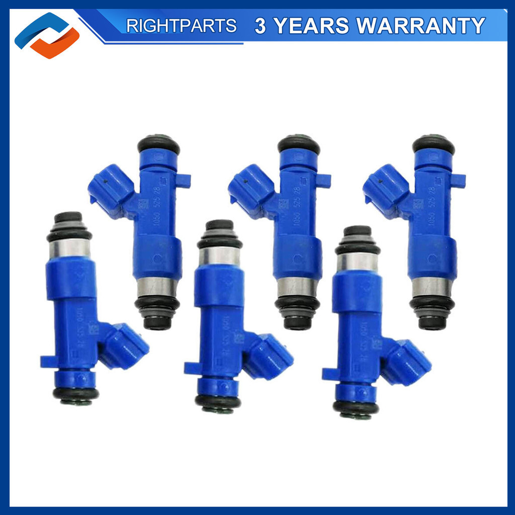 6PCS 16600-JF00A หัวฉีดน้ํามันเชื้อเพลิงสําหรับ 2009-2017 Nissan GT-R 550cc G37 350Z 370Z 16600JF00A