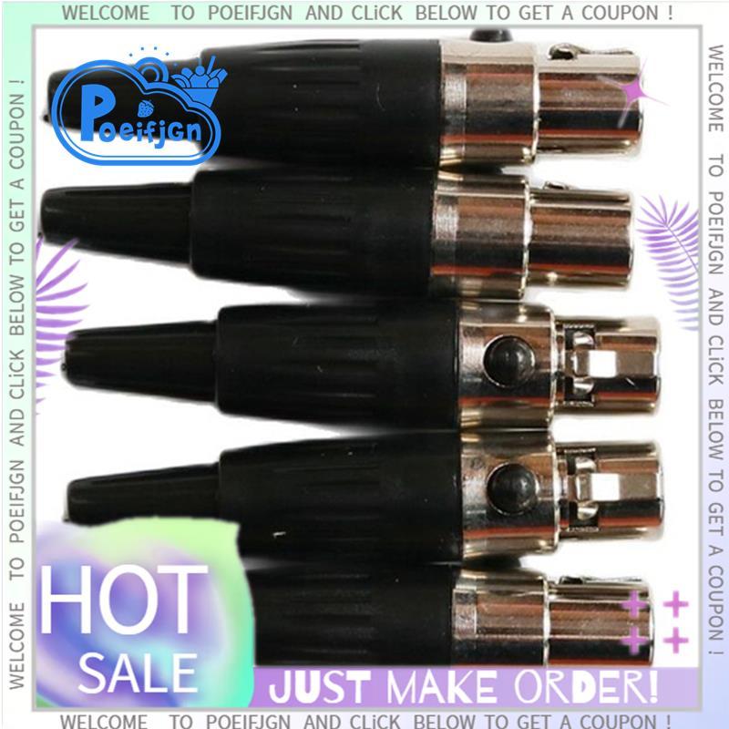 5 ชิ้น TA4F Mini 4Pin XLR Connector Kit สําหรับ EV ไมโครโฟน DIY เชื่อมอะไหล่