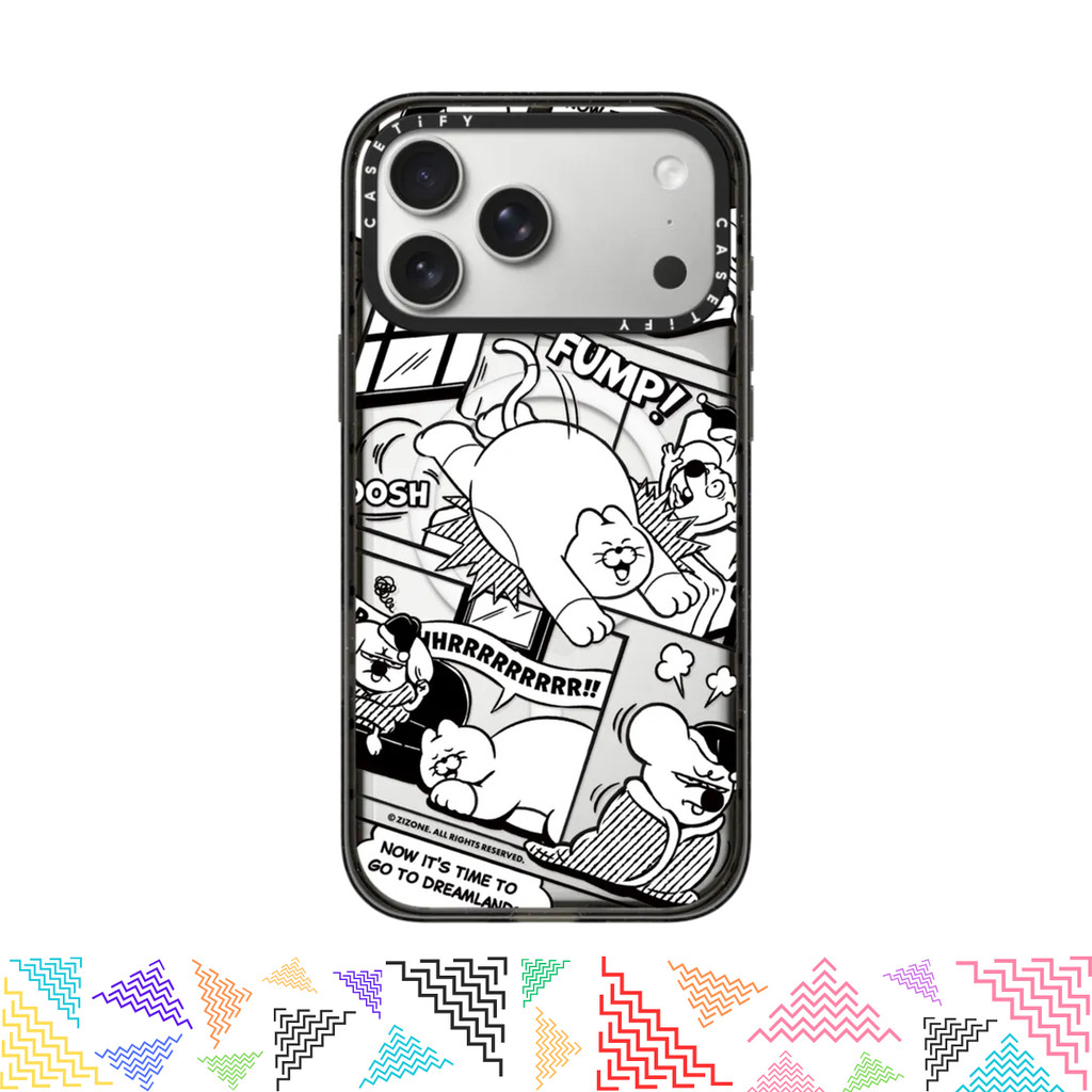 เคสมือถือ CASETiFY | Black Cartoon [Zizone] For iPhone Samsung แท้ พร้อมส่ง เคสกันกระแทก