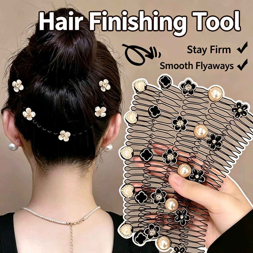 หวีผมหักผมหัก Tidying Handy Tool กิ๊บติดผมหญิง