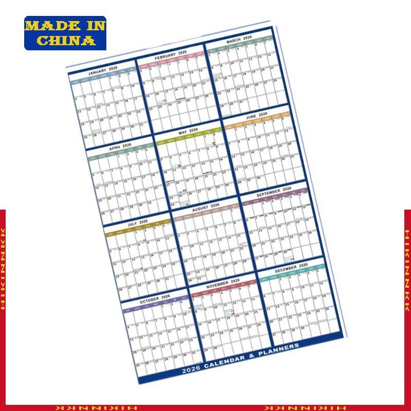 HIK 2026 ปฏิทินวางแผนรายปี Family Home Planner Calender ปฏิทินลบได้