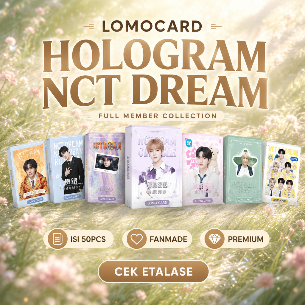 [KH] NC7/ HOLOGRAM CREAM LOMOCARD GLITTER KPOP RANDOM | การ์ด LOMO ภาพถ่าย KPOP FANMADE UN0/F!C14L K
