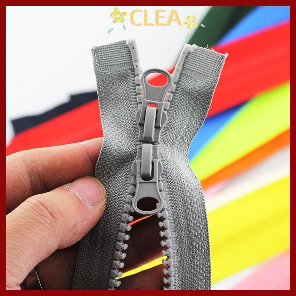 จัดส่งจากประเทศไทยCALA Two Way Chunky Zip, #5 พลาสติกฟันซิปเรซิ่นซิป,คู่เลื่อนปลายเปิด90เซนติเมตรแจ็คเก็ตซิปยาว