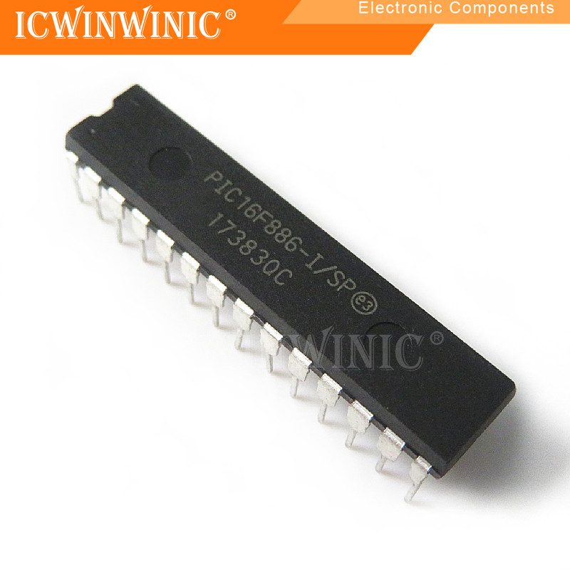 5 ชิ้น PIC16F886-I/SP PIC16F886 DIP-28 วงจรรวม IC