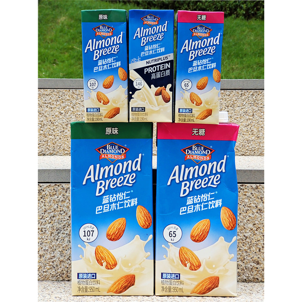 BLUE DIAMOND Elixir BLUE DIAMOND เครื่องดื่มแคลเซียมสูงปราศจากน้ําตาลนม ALMOND BLUE ALMOND BREEZE