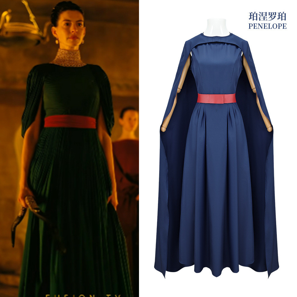 Nolans The Odyssey Live-Action Film Penelope คอสเพลย์เครื่องแต่งกาย Queens Costume