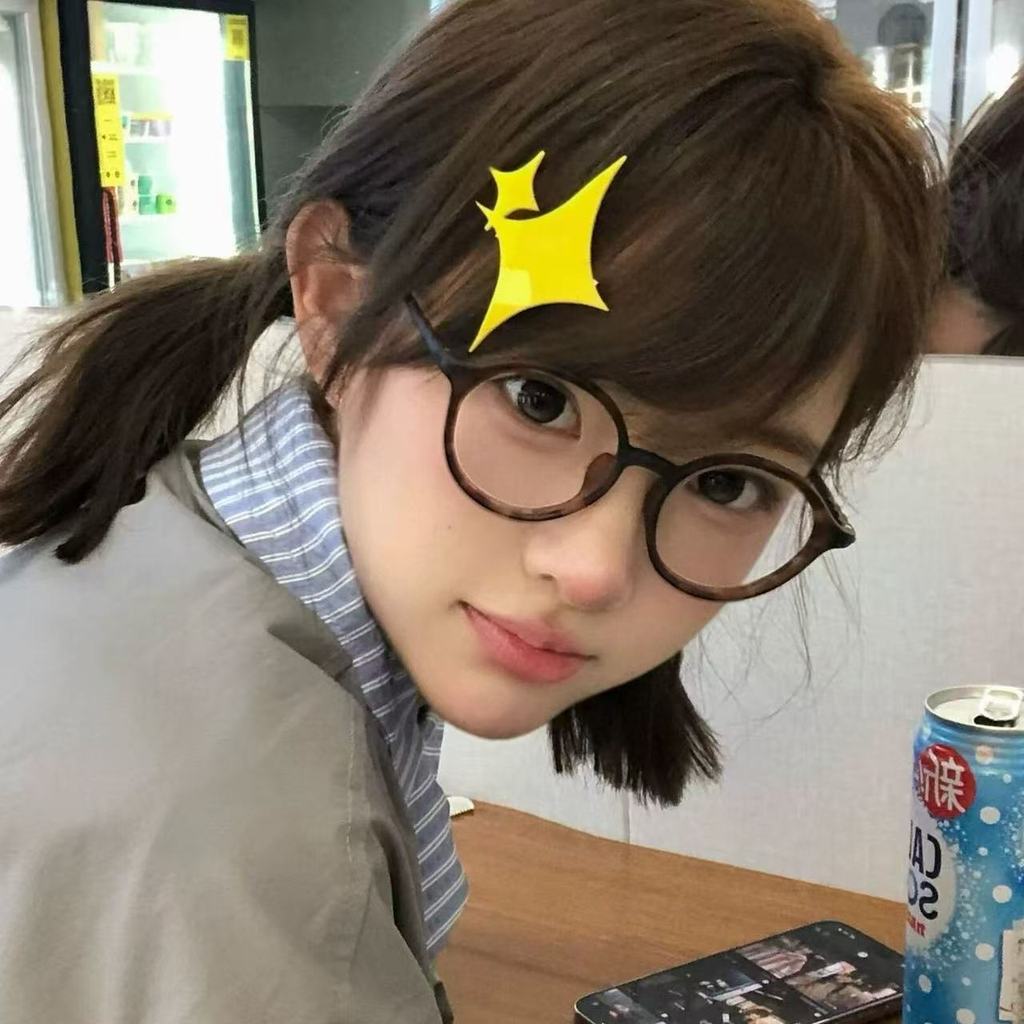 ยอดนิยมสีเหลืองครีม Star Hairpin สาว Opera Hairpin ด้านข้าง Bangs คลิป Kagura COS อุปกรณ์เสริมผม Hea