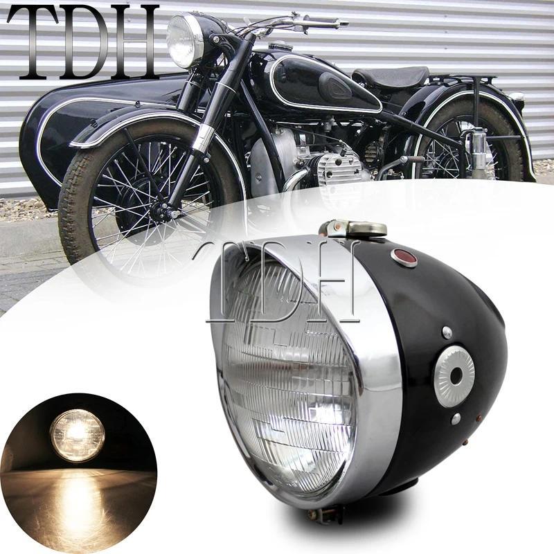 MJ Ural Sidecar Cafe Racer Vintage Headlight Motorbike Front Running Lamp Head Lamp for BMW K750 KS7