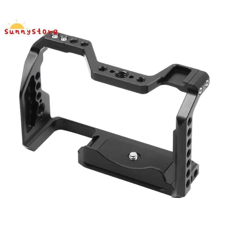 กล้องเต็มกรง Rig กรอบป้องกันสําหรับ A6700 กล้อง DSLR Expansion Stabilizer ฟิล์มวิดีโอภาพยนตร์ทําวงเล