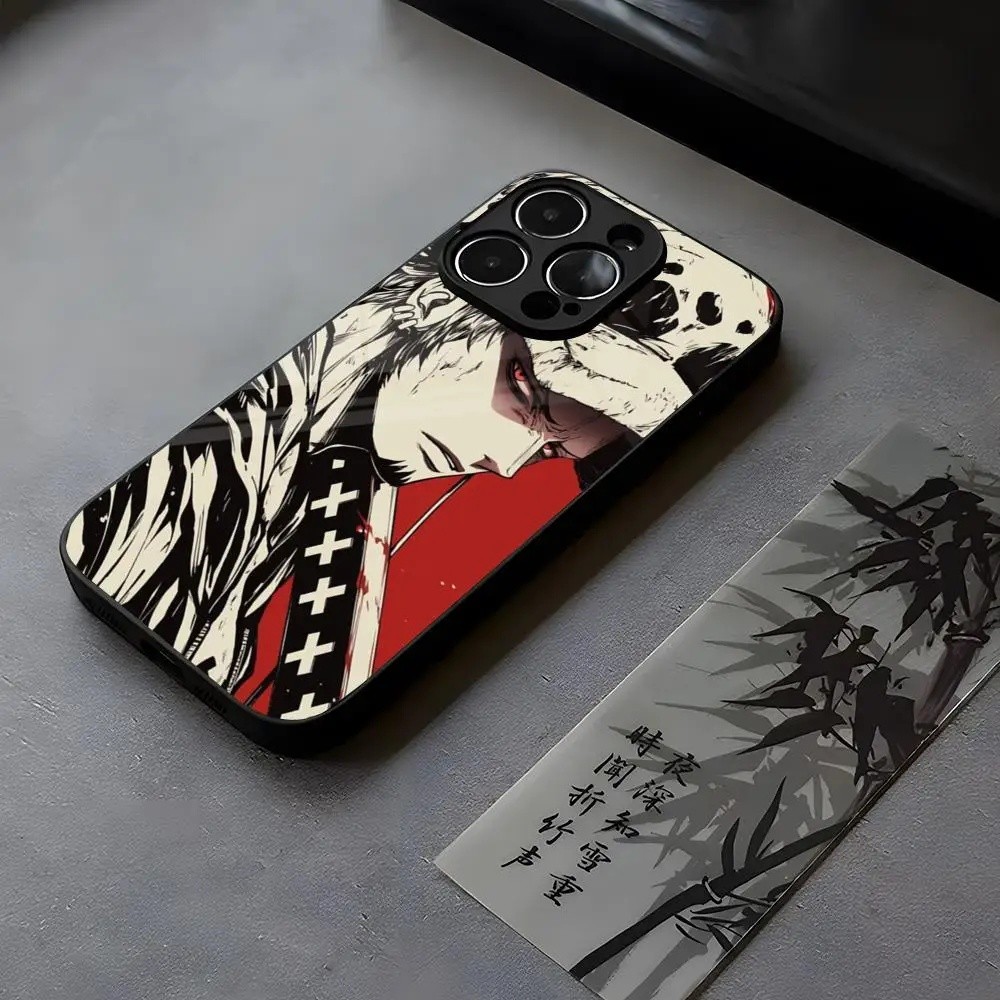 BK-1 O-One P-PieceS D.Water Lawเคสโทรศัพท์กระจกนิรภัยสําหรับIPhone 15 16 14 12 13 11 Pro XS Max Plus