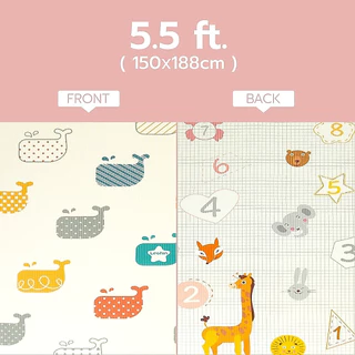 Bebeplay แผ่นรองคลานเด็ก เสริมการคลาน เสื่อรองคลาน แบบม้วนเก็บได้ XPE รุ่น Rolling Mat