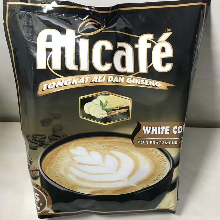 #ALicafe กาแฟโสมอาลี มาเลเซียนําเข้าจากดูไบ whitaALicafe 阿参กลองฝรั่งเศสสเปนญี่ปุ่นนําเข้ากาแฟสีขาวฝร