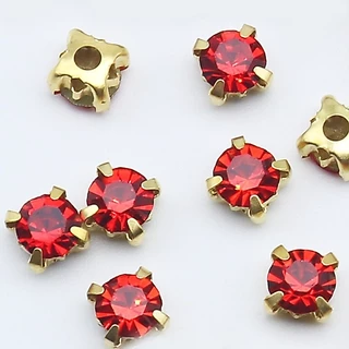 เพชรเทียม สีทอง 3 4 5 มม. สําหรับทําเครื่องประดับ DIY 100 ชิ้น ต่อแพ็ค