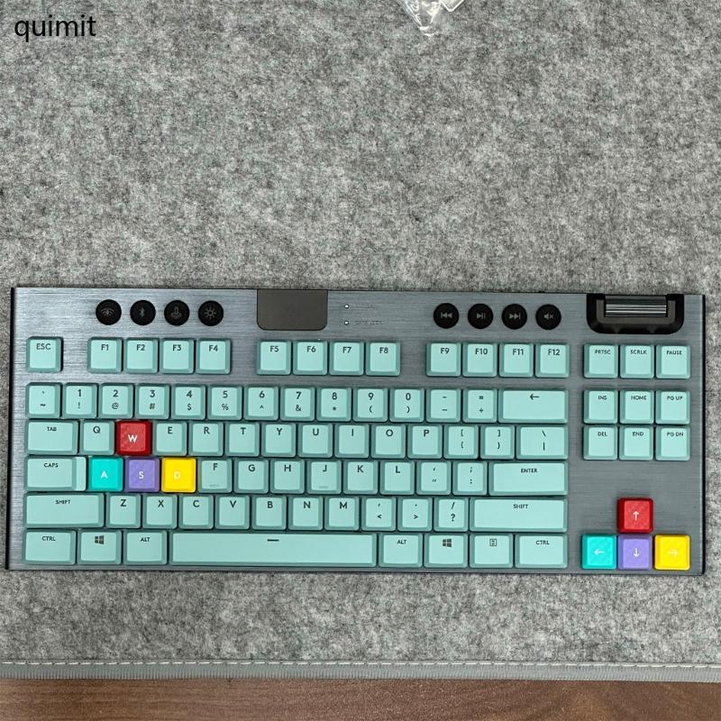 QUIM Nonslip Texture Keycaps 4 ชิ้นชุด ABS Keycap GL Tactile Switches Keycap สําหรับ G813