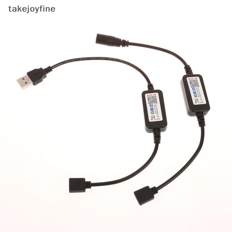 TFTH 1 ชุด RGB LED Strip Connector,APP Control,5V-24V USB,Music Bluetooth Controller Vary