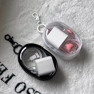 (พร้อมส่งในไทย) กระเป๋าใส PVC กระเป๋าจัดใส่ของเล็กๆ พกพาสะดวก กระเป๋าใบเล็กน่ารัก มีที่ห้อย