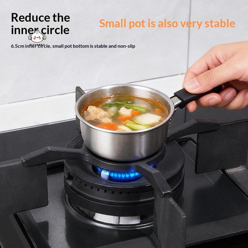 {maybest} No Assembly Needed เตาแก๊สแหวนกระทะพรีเมี่ยม Anti Slip Iron Universal Fit for Home Kitchen Daily Cooking เครื่องครัวส่วน {TH}