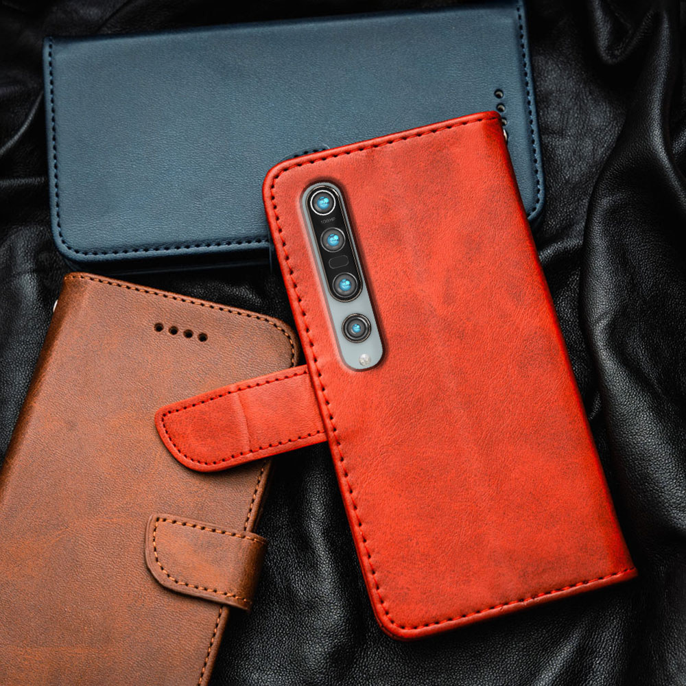 สําหรับ Xiaomi Mi 10 5G Mi 10 Pro 5G 4G M2001J2G M2001J2I M2001J1G พรีเมี่ยมหนัง Flip-Top เคสโทรศัพท