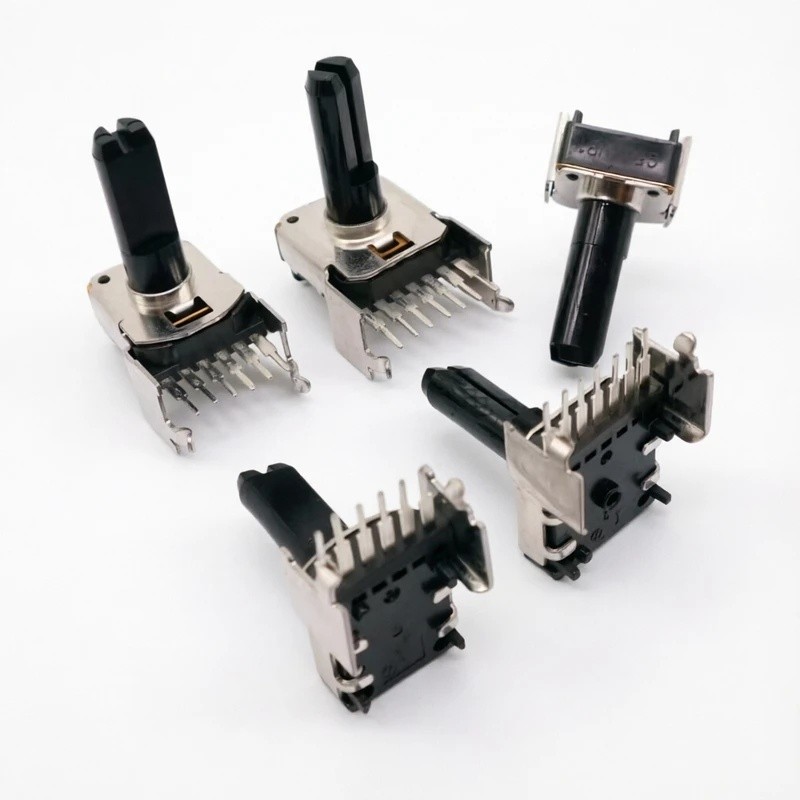 1PCS NOBLE 142 Dual channel Potentiometer แนวนอน Variable Resistor 6/7 Pin D-Shft A10K A20K C10K C50