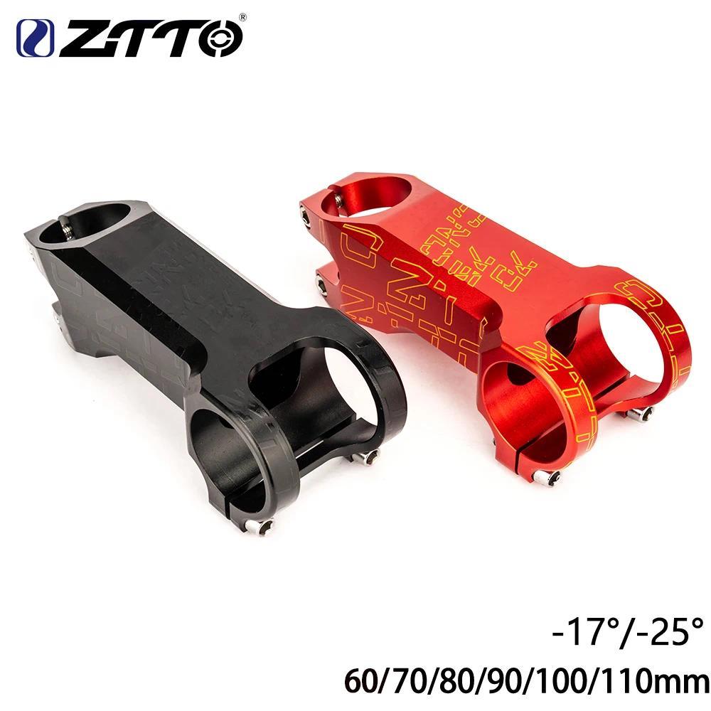 ZTZTTO MTB Road Bike Stem 31.8*60 70 80 90 100 110mm 17° 25° 17 Degree 25 Degree Steerer High-Streng