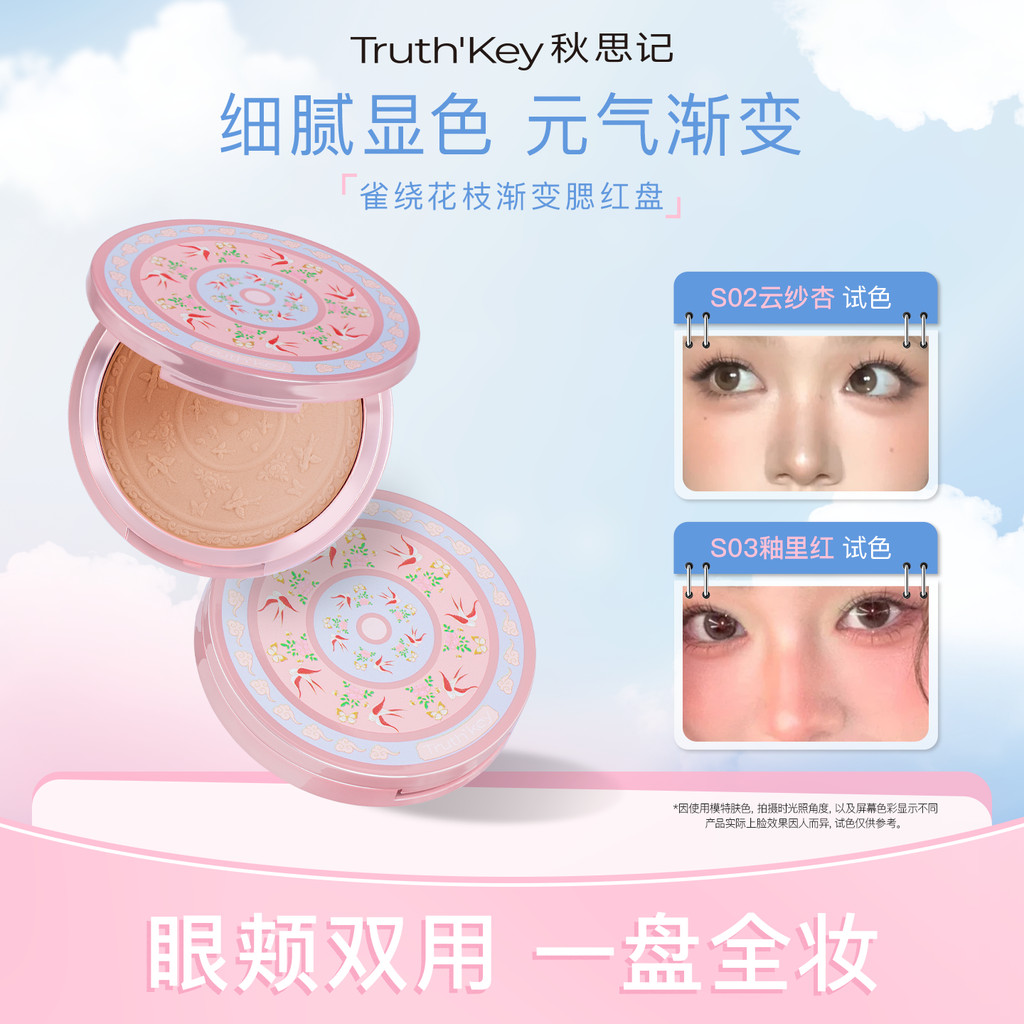 4u2 บลัชออน ที่ปัดแก้มบลัชออน Truth Key Truth Key Truth Key Gradient Blush Palette Blush Purple Natu