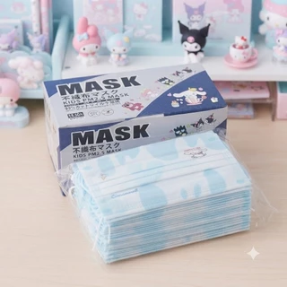 สำหรับเด็ก Face Mask กันฝุ่น กันPM2.5 แมสเด็กลายการ์ตูน 1กล่อง50ชิ้น เนื้อหนา 3ชั้น เลือกลายเองได้