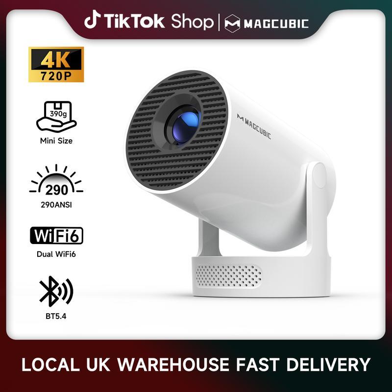 แบบพกพา hy300ultra Focus สั้นและสมาร์ท HD Cinema Audio Android Home 4k โปรเจคเตอร์