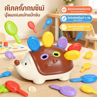 ตัวต่อเม่นน้อย สมาธิ ประสานมือและตา ของเล่นการศึกษาในช่วงต้น ของเล่นเสริมพัฒนาการ