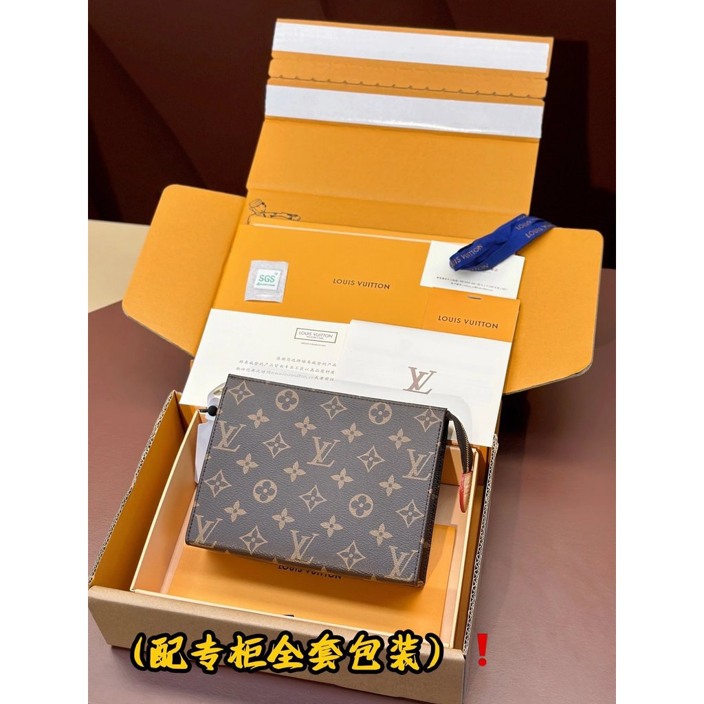 ท็อปแมตช์ 1: 1 รุ่นอัพเกรด ️ M47544 Toilet Bag Medium Monogram Canvas Toilet Bag, Lining Made of Was
